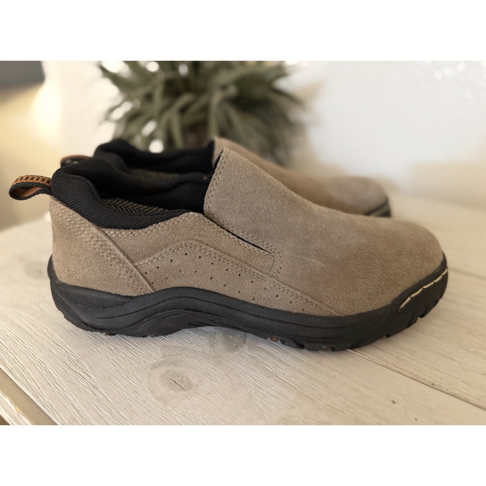 KHOMBU Hiking Shoes Suede Leather Men Sz 8 LIAM Slip On Water Resistant Sneaker